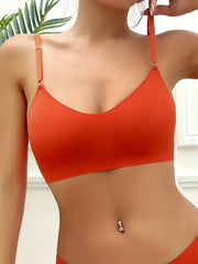 5pcs Seamless Stretch Sports Bra Women's Lingerie