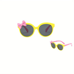 Kids Cartoon Bow Polarized Sunglasses for Outdoor Activities