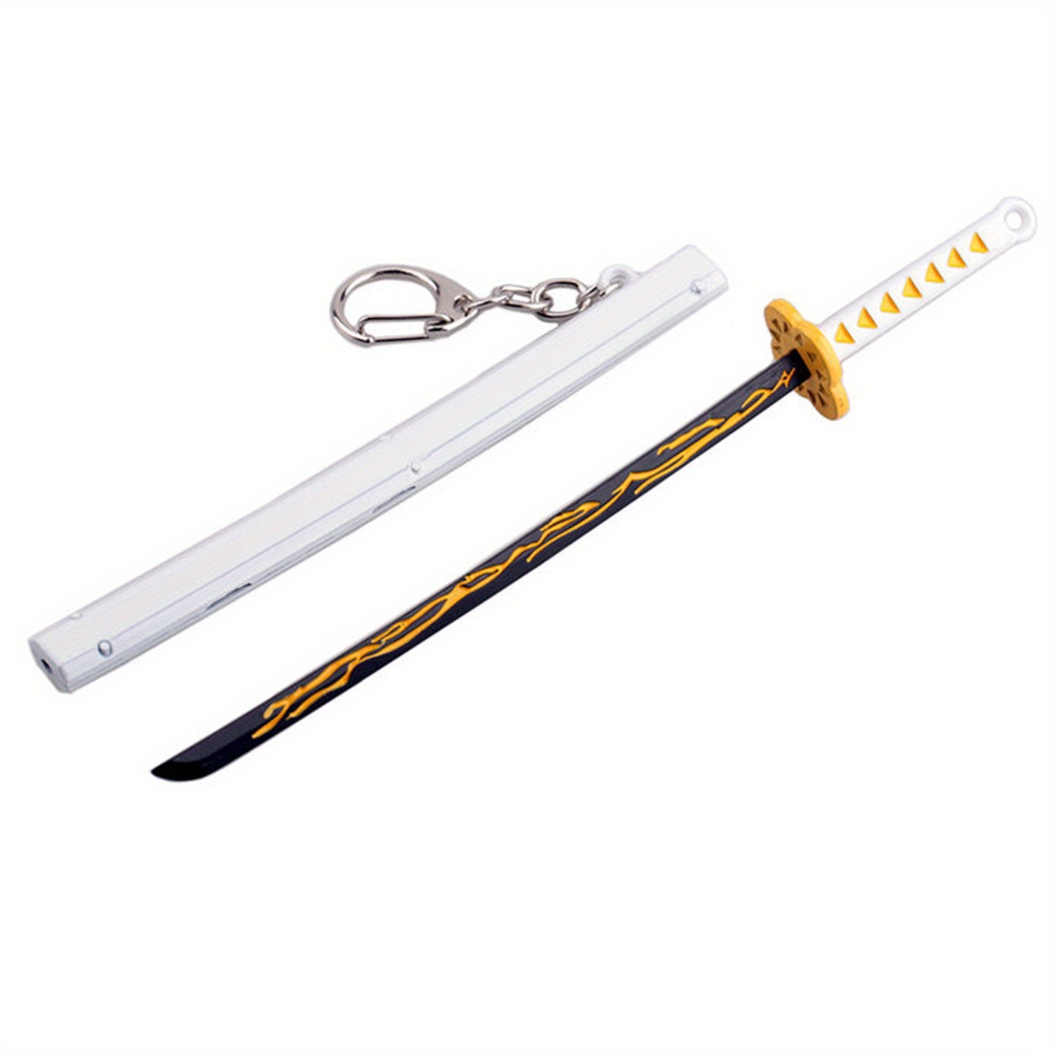 Mini Toy Samurai Key Chain Metal Sword Keychain Model Alloy Keychain For Men