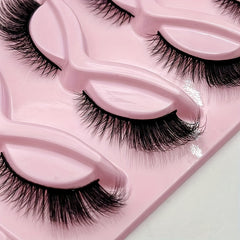 5 Pairs Natural Winged Full Strip Lashes for Dramatic Makeup