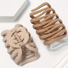2pcs Casual Hair Clips Claw Clips Daily Decorative Hair Accessories For Girls