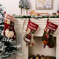 3D Old Man Christmas Stocking Hanging Ornament