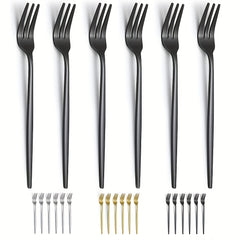 12pcs Stainless Steel Fruit Forks Salad Forks Set