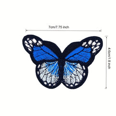 12pcs Butterfly Iron On Patches for Clothes Repair and Decor