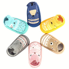 Cartoon Slip On Sock Shoes Baby Girls Toddler Lightweight Non Slip Flat Shoes