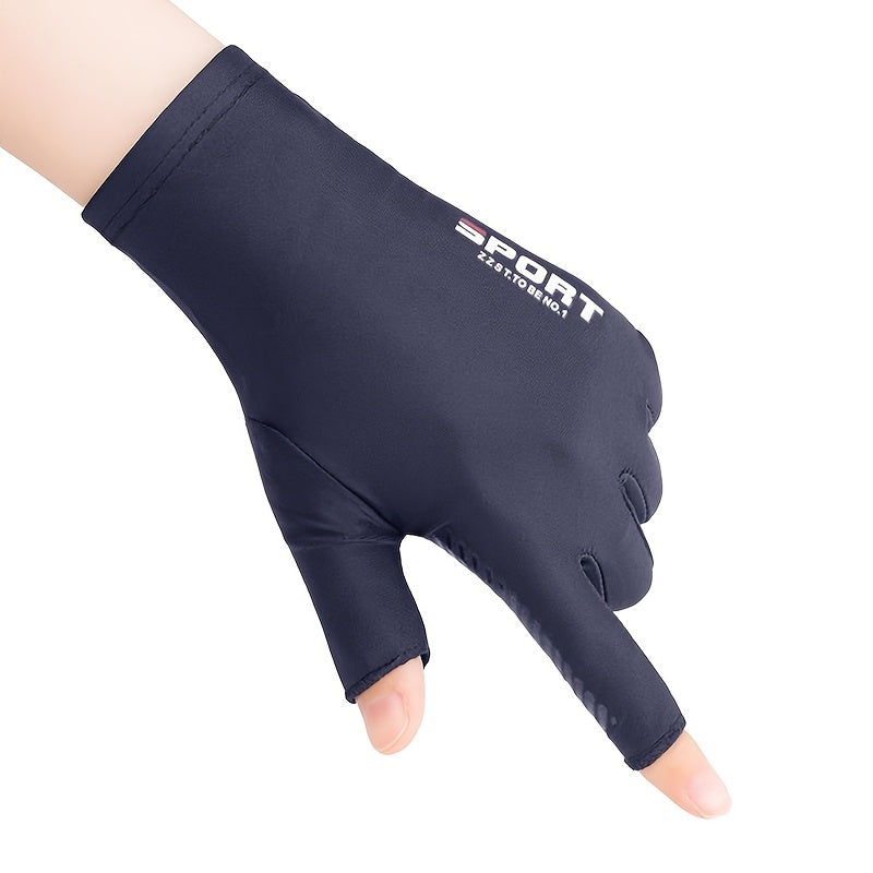Breathable Anti-Slip Fingerless Bike Gloves for Cycling Driving Outdoor Sports