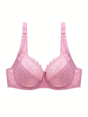 Floral Lace Full Coverage Underwire Bra
