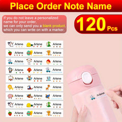 Personalized Waterproof Name Sticker Transparent Label Office School Stationery
