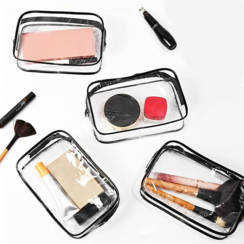 Waterproof Clear Cosmetic Bag Portable Travel Storage PVC Zipper Toiletry Pouch