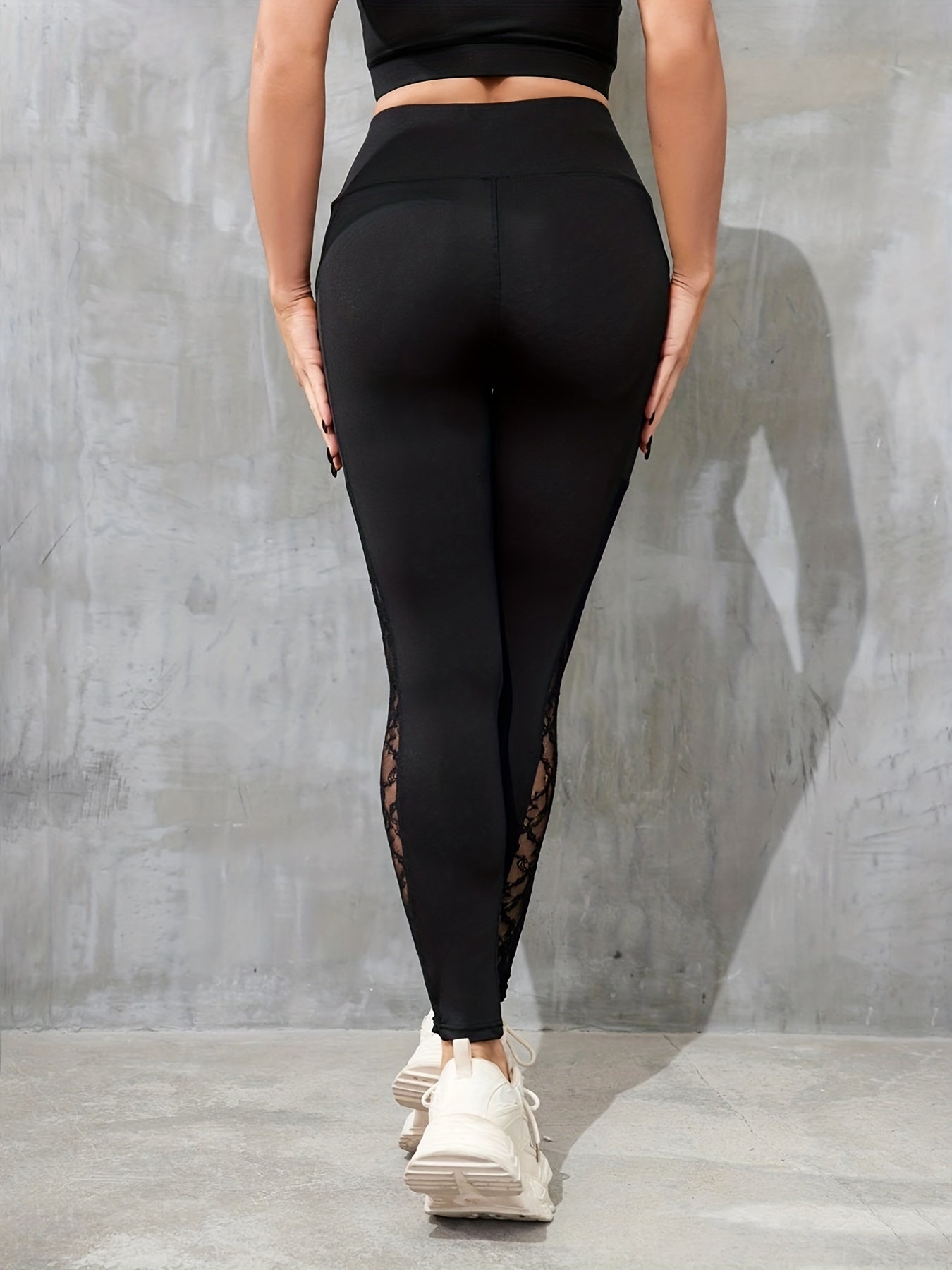 Mesh Stitching Yoga Pants for Women Breathable Sports Fitness Running