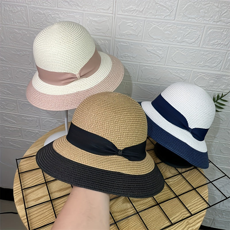 Straw Fisherman Hat Outdoor Sun Protection Beach Vacation Hat