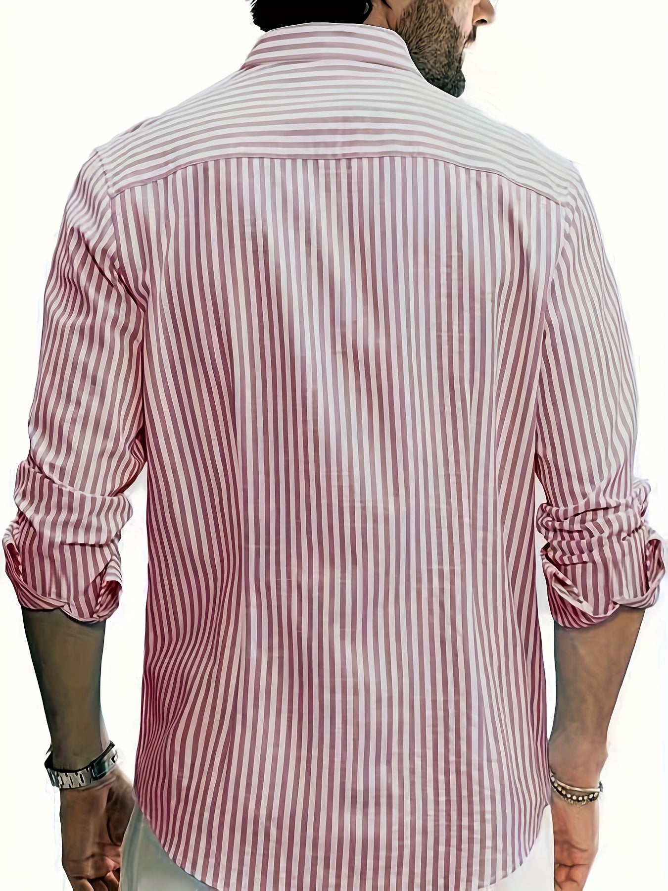 Men's Striped Shirt Long Sleeves Regular Fit