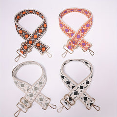 Embroidery Adjustable Purse Strap Wide Canavas Handbag Belt