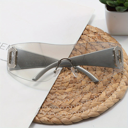 Y2K Cyberpunk Gradient Mirror Lens Sunglasses UV400