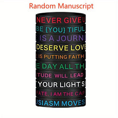 Motivational Silicone Bracelet for Sports and Fitness