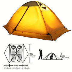 Ultralight 2 Person Tent 4 Season Waterproof Backpacking Tent