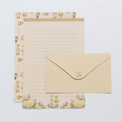 9Pcs Stationery Set: 6 Letter Paper, 3 Envelopes, Writing Office School Supplies