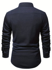 Men's Casual Button Up Long Sleeve Shirt