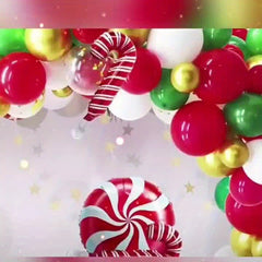 9pcs Inflatable Christmas Tree Foil Balloons for Party Decoration