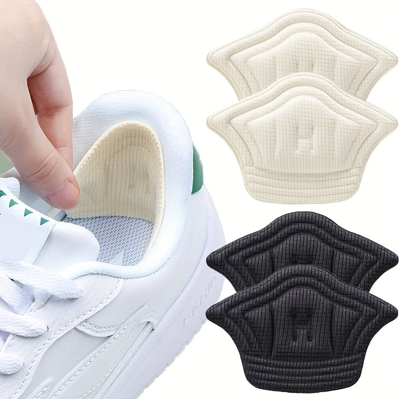 2pcs Heel Pads for Sport Shoes - Adjustable Size, Antiwear Feet Pads