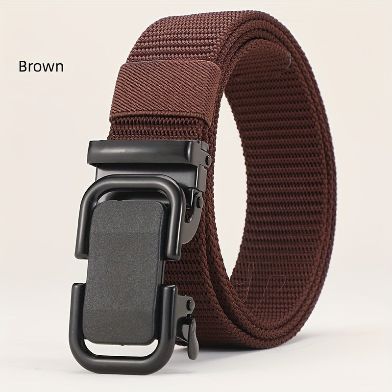 Men's Nylon Outdoor Casual Belt with Automatic Buckle