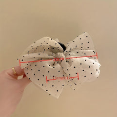 Polka Dot Bow Hair Claw Hair Accessories Hair Clip Female