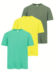 Men's Active T-Shirt - Breathable & Quick for Workouts