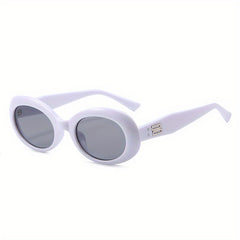 Men's Retro Cat Eye Sunglasses Oval Frame Glasses