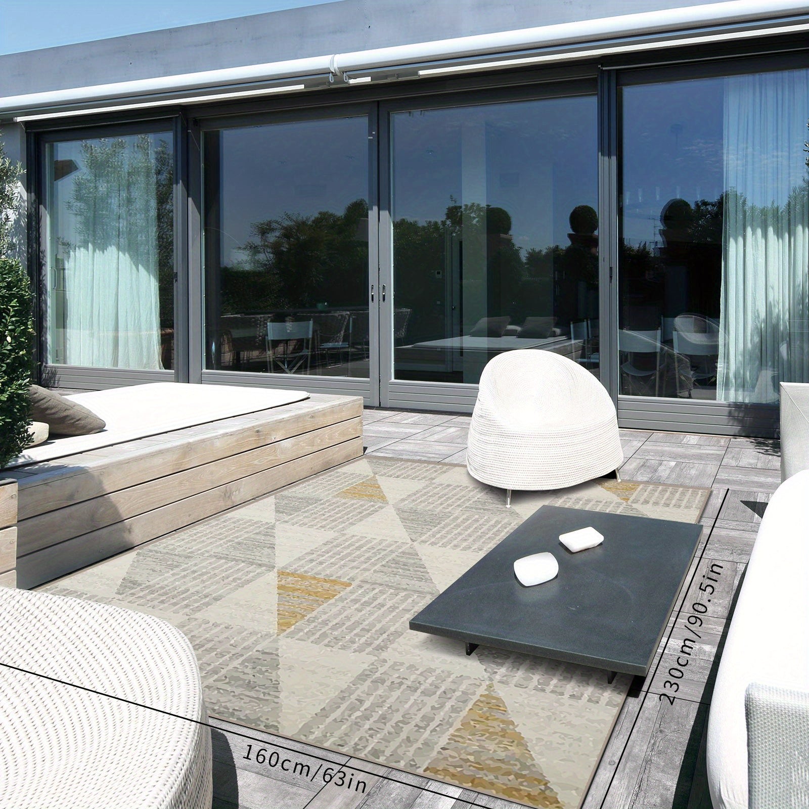 Outdoor Rug Large Area Mat Patio Decor