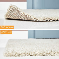 8pcs Rug Gripper Carpet Gripper With Adhesive Anti-curl Carpet Tape