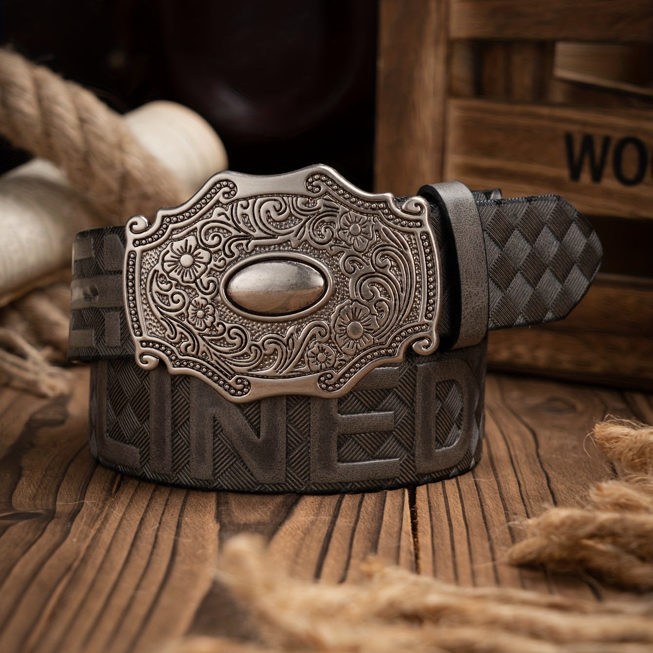 Men's Western-Style Casual PU Leather Belt