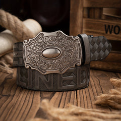 Men's Western-Style Casual PU Leather Belt
