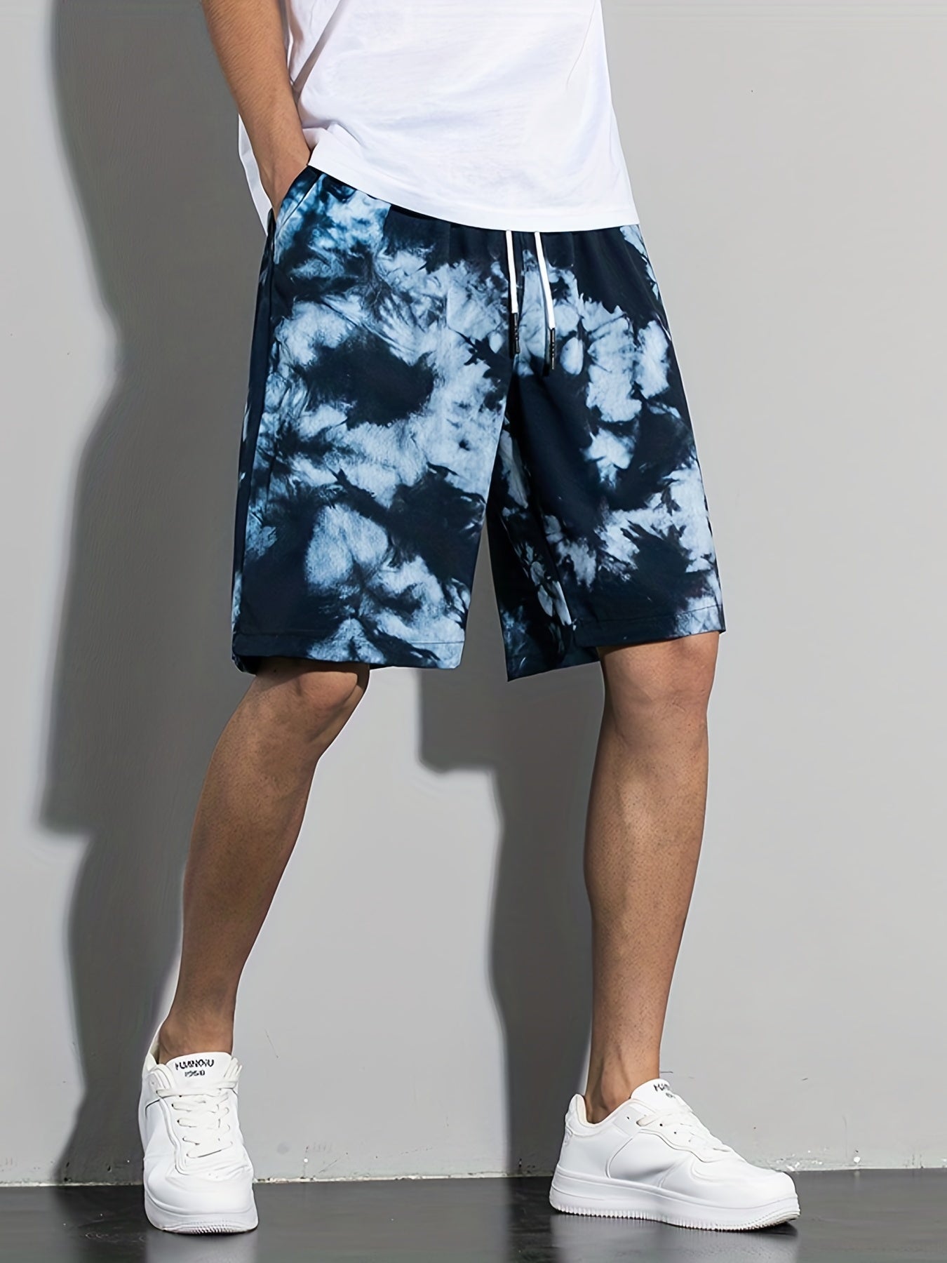 Men's Tie Dyed Shorts for Summer Workouts