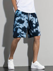 Men's Tie Dyed Shorts for Summer Workouts