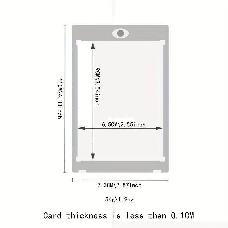 5PCS Ultraman Card Brick Strong Magnetic Protection Sleeve Transparent Box