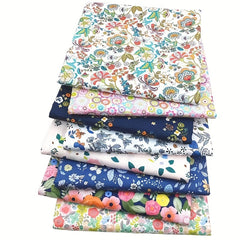 8pcs Multicolor Polka Dot Cotton Fabric Patchwork DIY Crafting