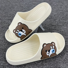 Men's Bear Slip On Slides Soft Sole Non slip Slippers