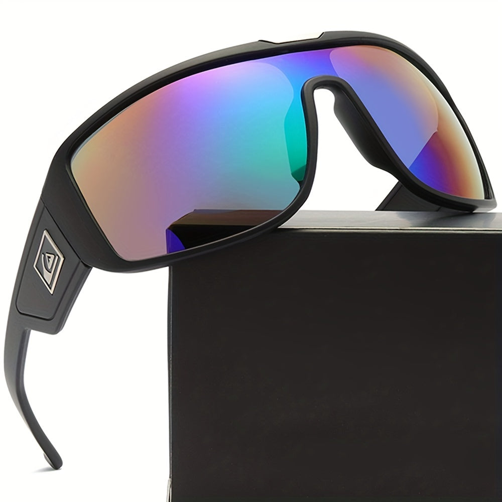 Men's Outdoor Large Frame Sunglasses Sports Cycling Colorful Sunglasses