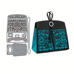 1pc Handbag Metal Cutting Dies Lady Bag Purses Craft Christmas Embossing Stencil