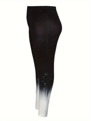 Graphic Print Stretch Leggings
