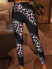 Leopard Print High Waist Skinny Leggings