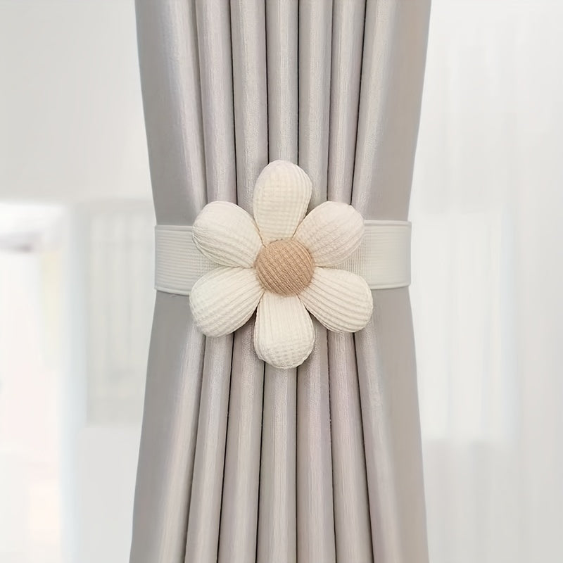 1pc Flower Curtain Tieback Without Punching