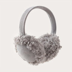 Women's Furry Teddy Bear & Sheepskin Ear Warmers Soft Plush Winter Headband
