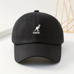 Kids Embroidered Kangaroo Baseball Cap Adjustable Soft Peak Sun Hat