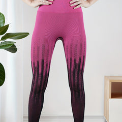 Gradient Workout Butt Lifting Sports Leggings High Waist Yoga Pants