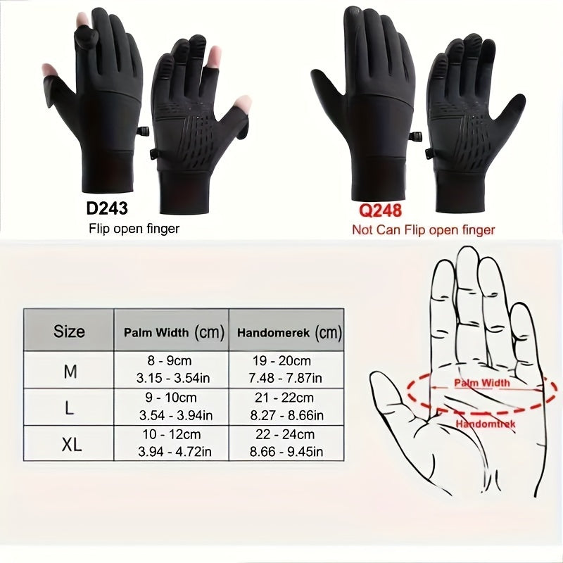 Men's Winter Touch Screen Gloves Windproof Waterproof Warm