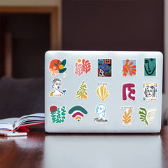 50pcs Fresh Graffiti Stickers - Laptop Helmets Water Cup Decoration