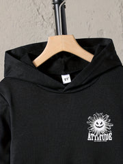 Girls' Flower Back Hooded Sweatshirt for Autumn