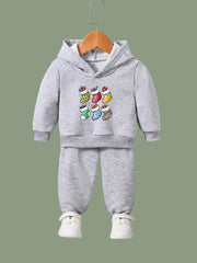 OERYUI Kids 2pcs Christmas Socks Print Hoodies Pants Set