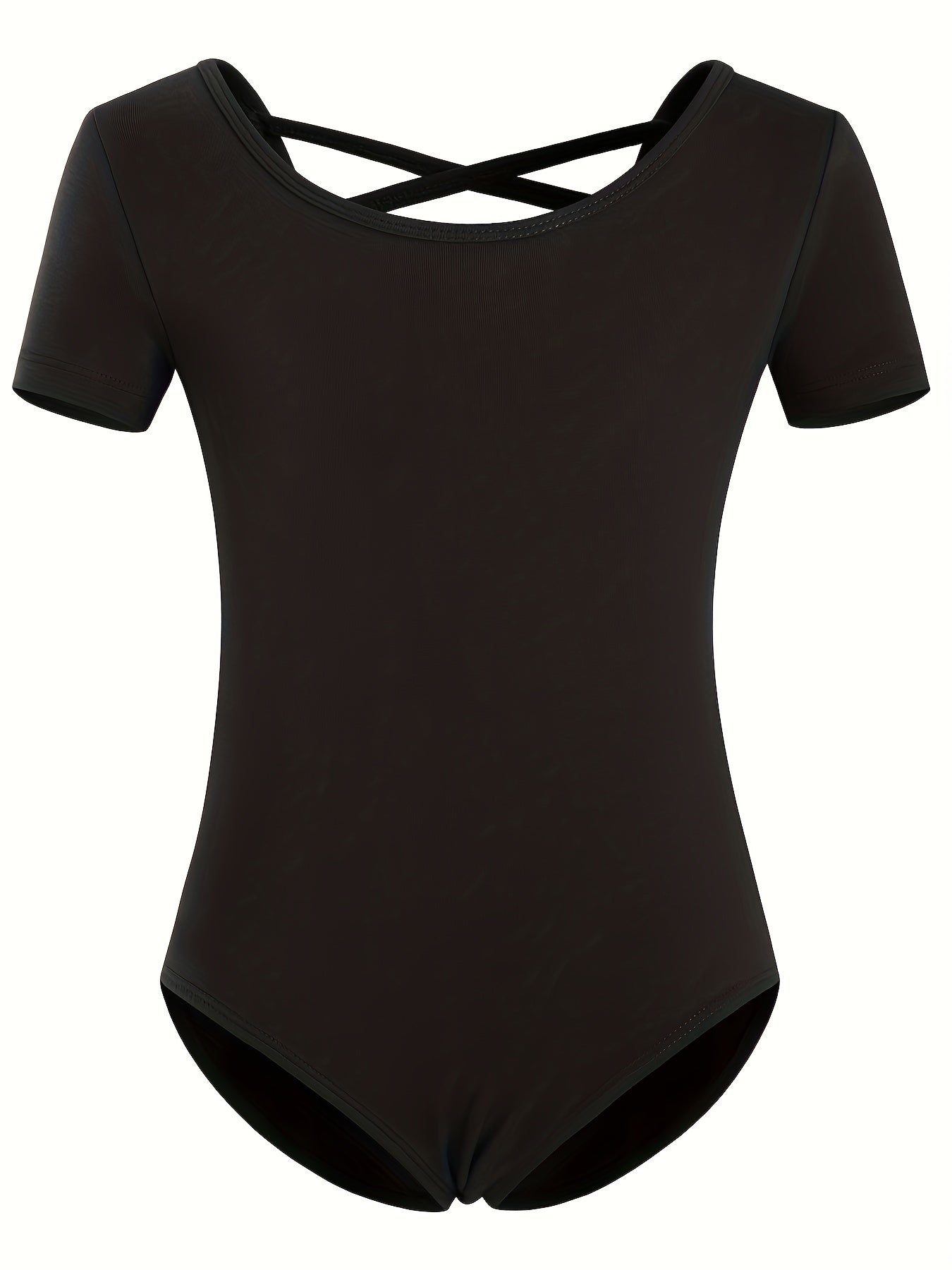 95 Cotton Girls Short Sleeve Dance Suit Slim Ballet Leotard